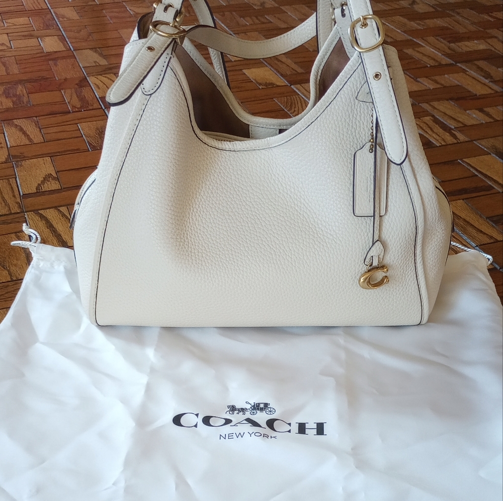COACH Lori Pebbled Leather Shoulder Bag